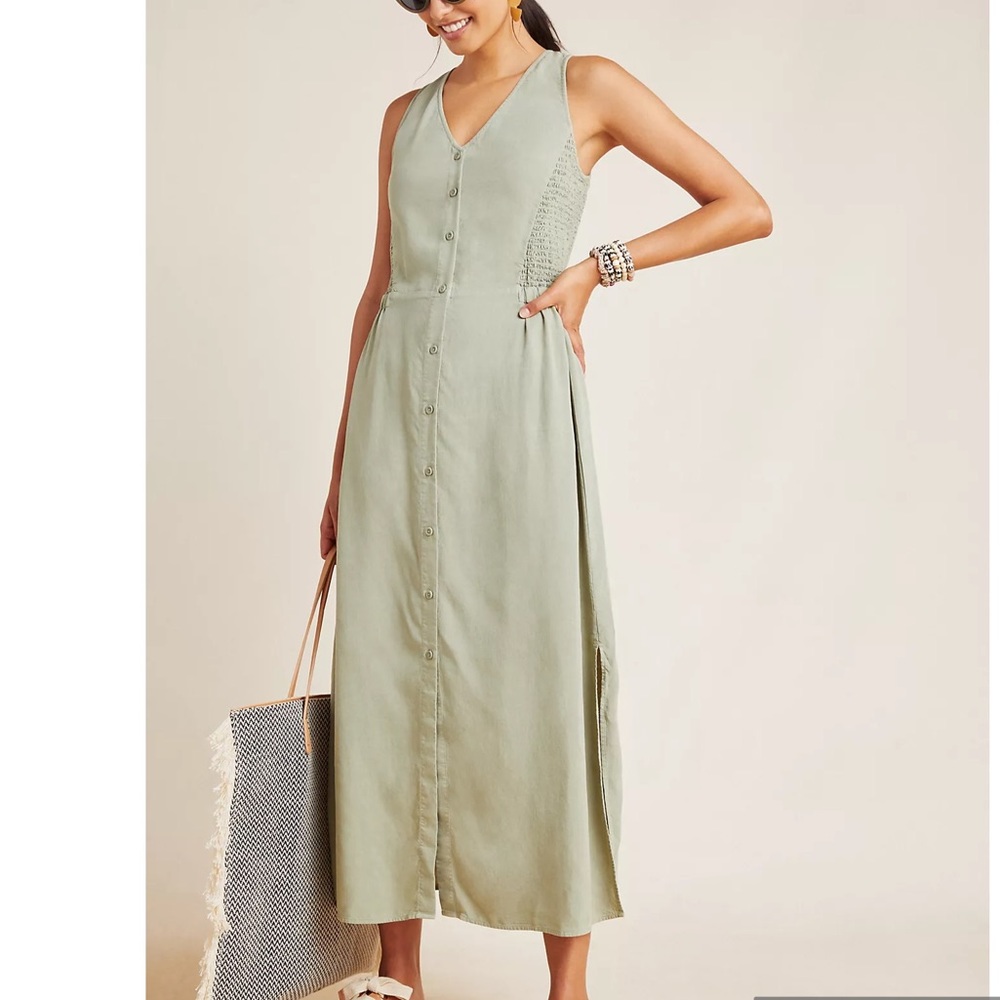 NWT Cloth & Stone Matcha Maxi Dress